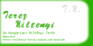 terez miltenyi business card
