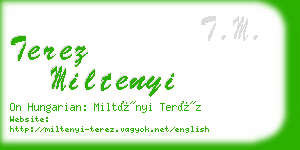 terez miltenyi business card